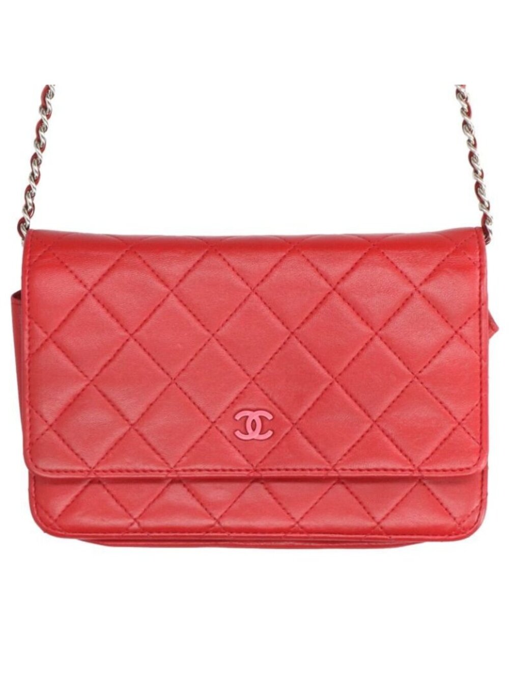 Chanel Lambskin Chain Shoulder Bag